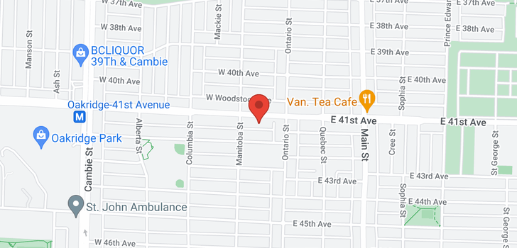 map of 56 W 41ST AVENUE